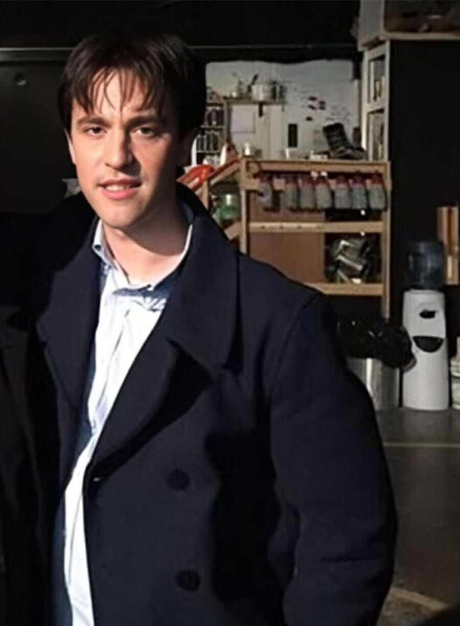 Theo Devaney Supernatural S12 Gavin MacLeod Blue Wool Coat