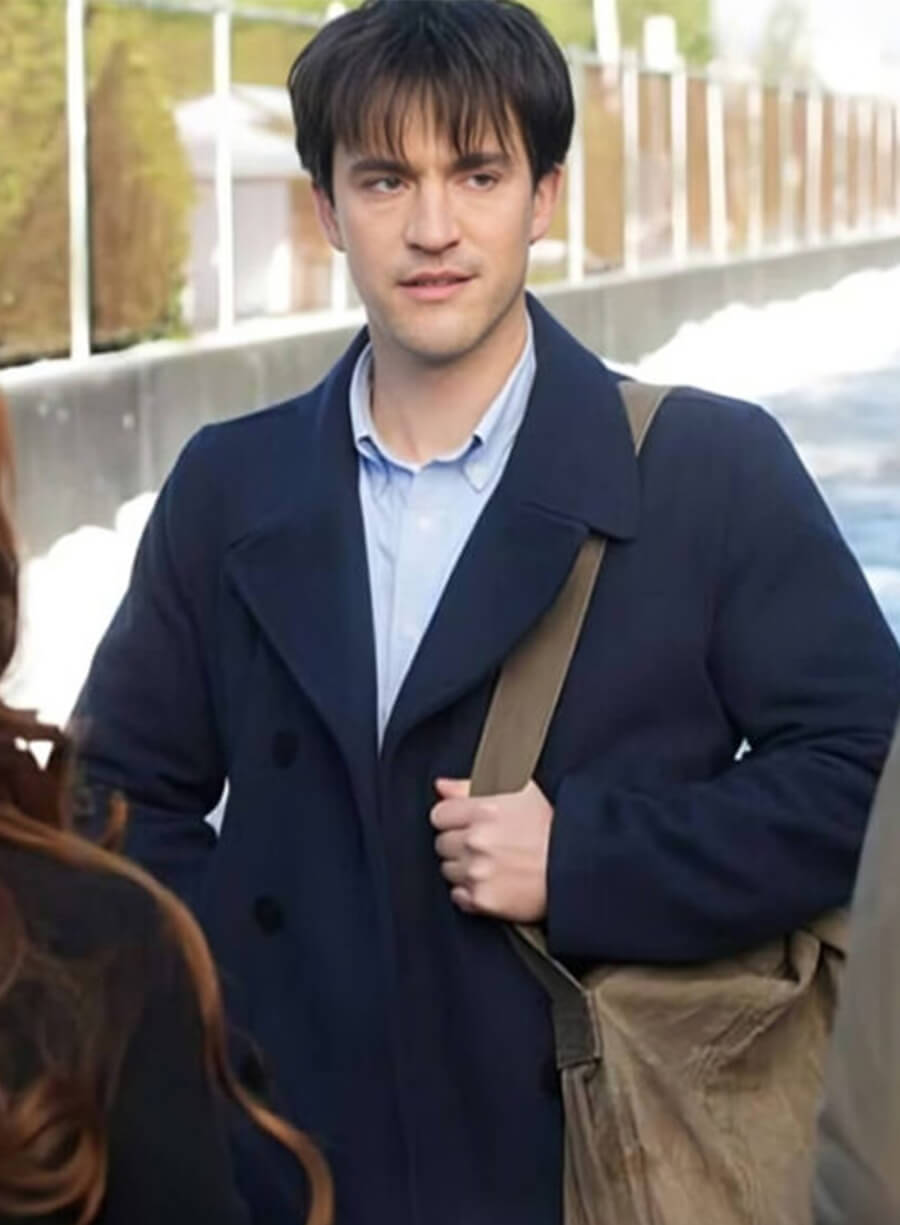 Theo Devaney Supernatural S12 Gavin MacLeod Blue Wool Coat