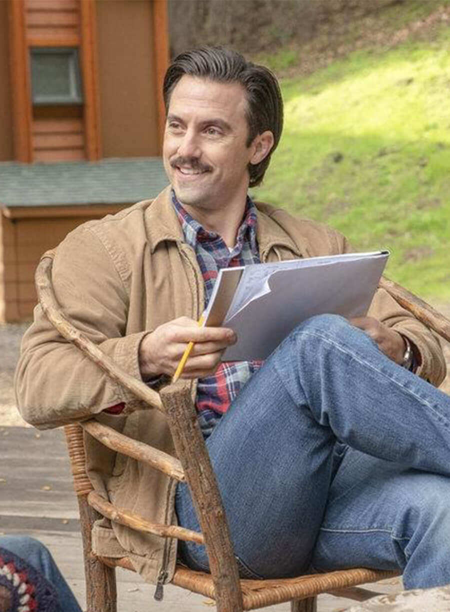 This Is Us Milo Ventimiglia Jack Pearson Brown Cotton Jacket 