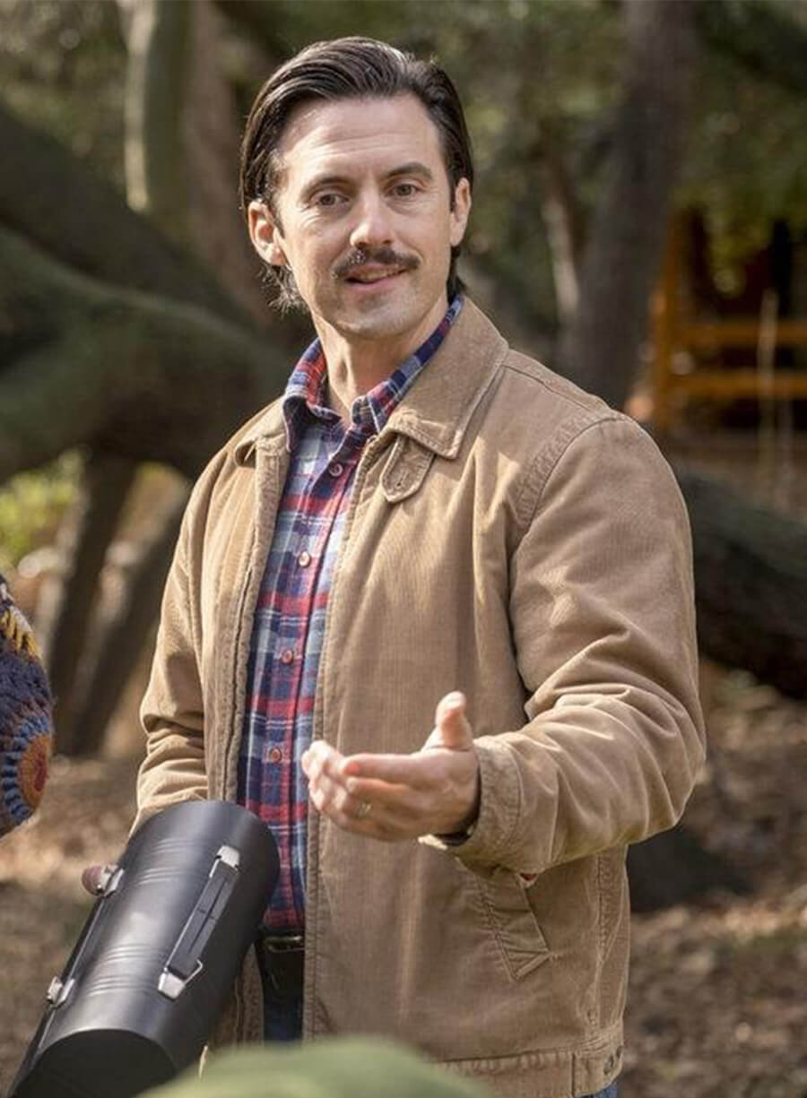 This Is Us Milo Ventimiglia Jack Pearson Brown Cotton Jacket 