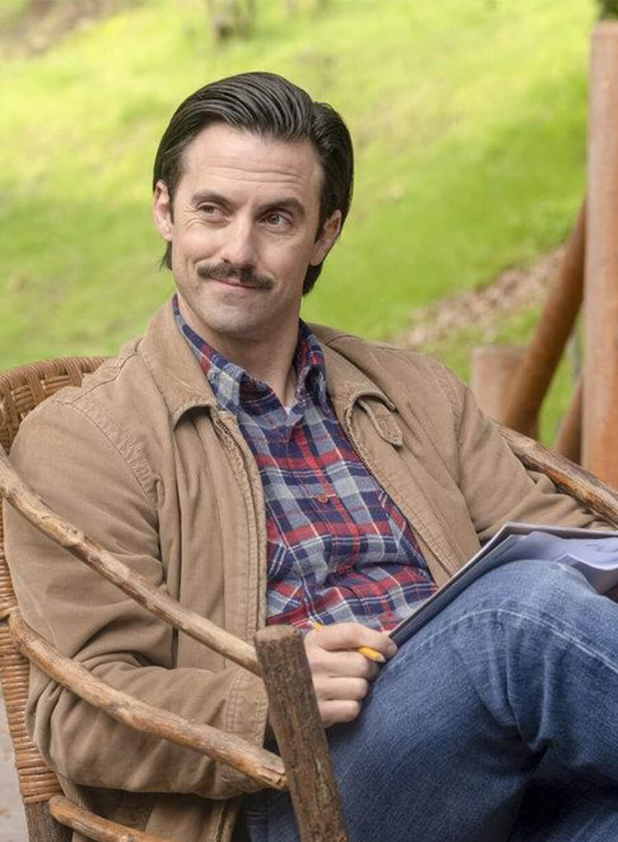 This Is Us Milo Ventimiglia Jack Pearson Brown Cotton Jacket 