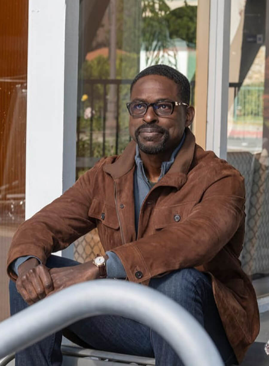 This IS Us Randall Pearson Brown Suede Leather Jacket 