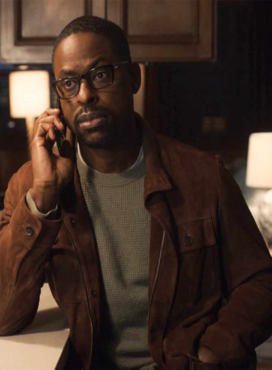 This IS Us Randall Pearson Brown Suede Leather Jacket 
