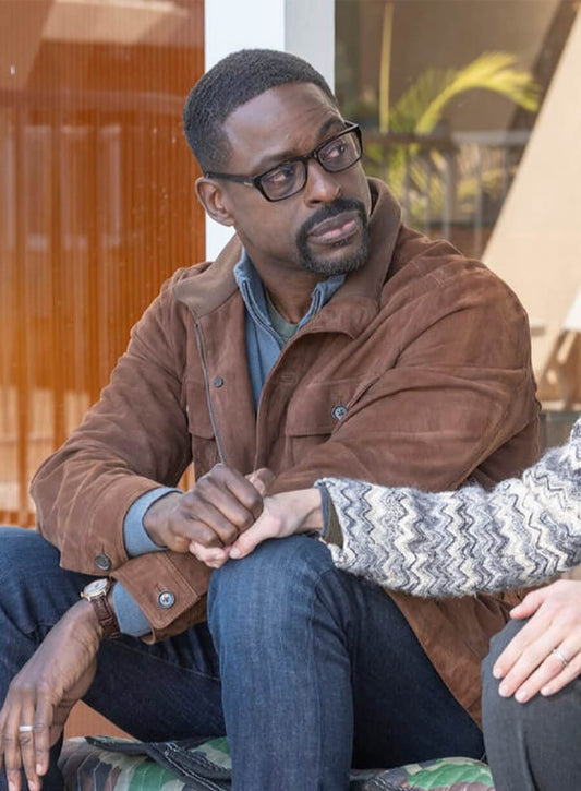 This IS Us Randall Pearson Brown Suede Leather Jacket 