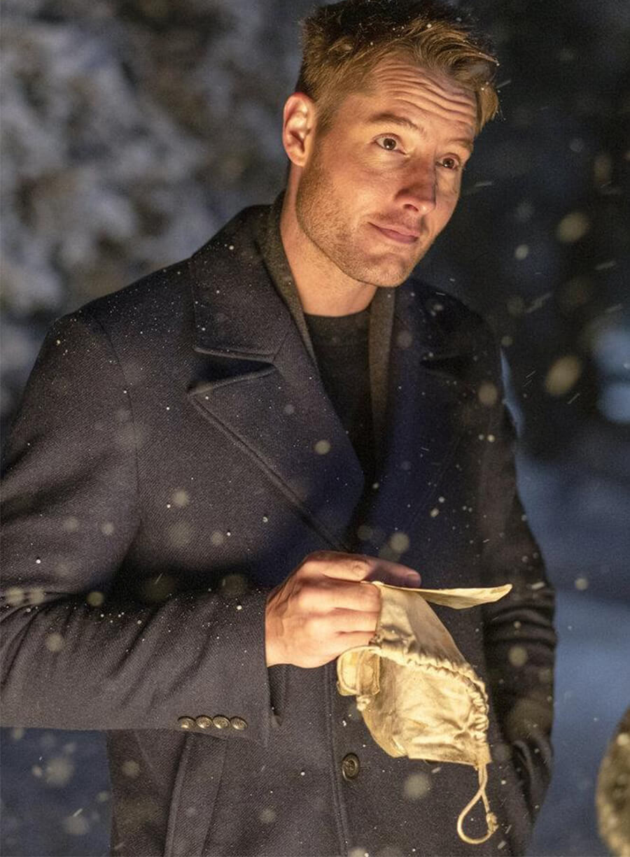 This Is Us Season 3 Justin Hartley Kevin Blue Wool Coat