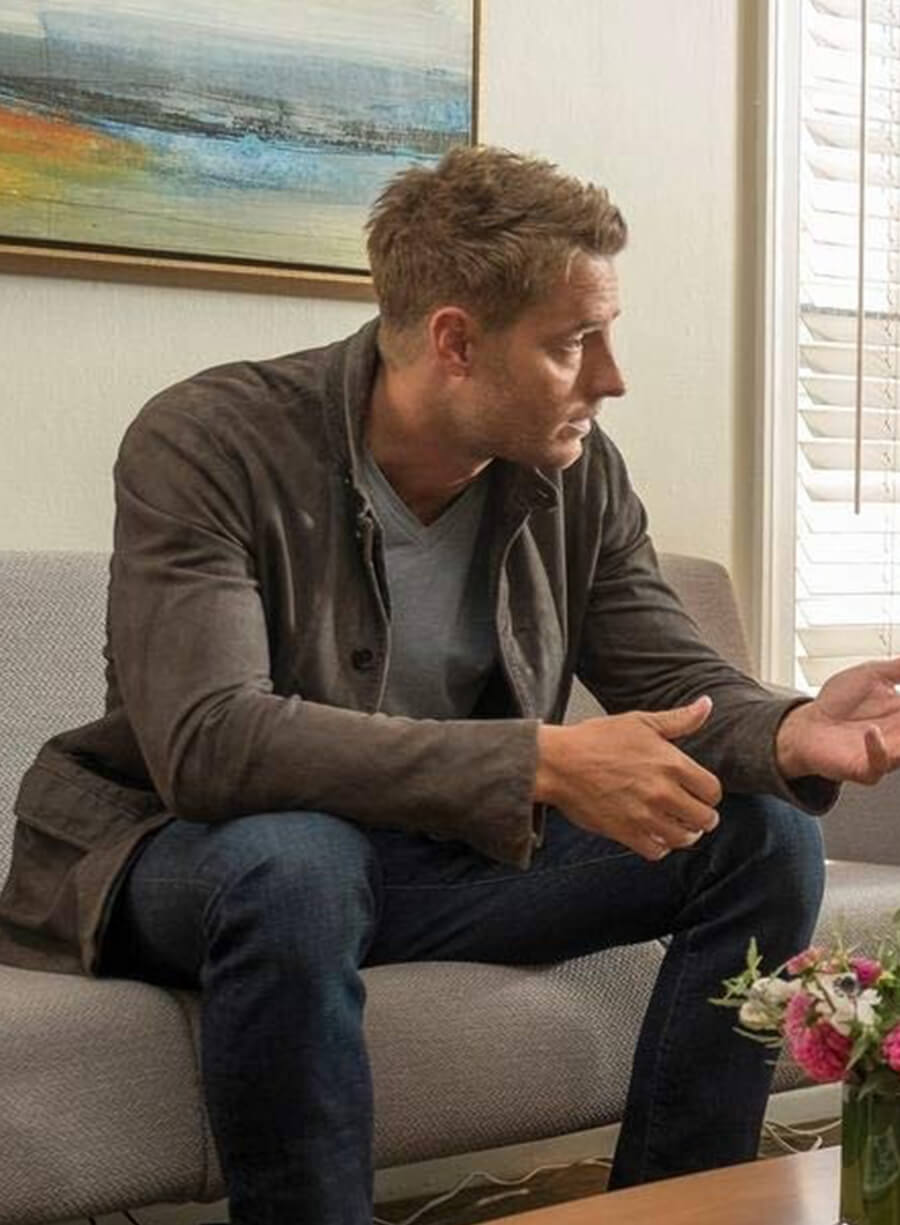 This Is Us Season 3 Kevin Grey Suede Leather Jacket