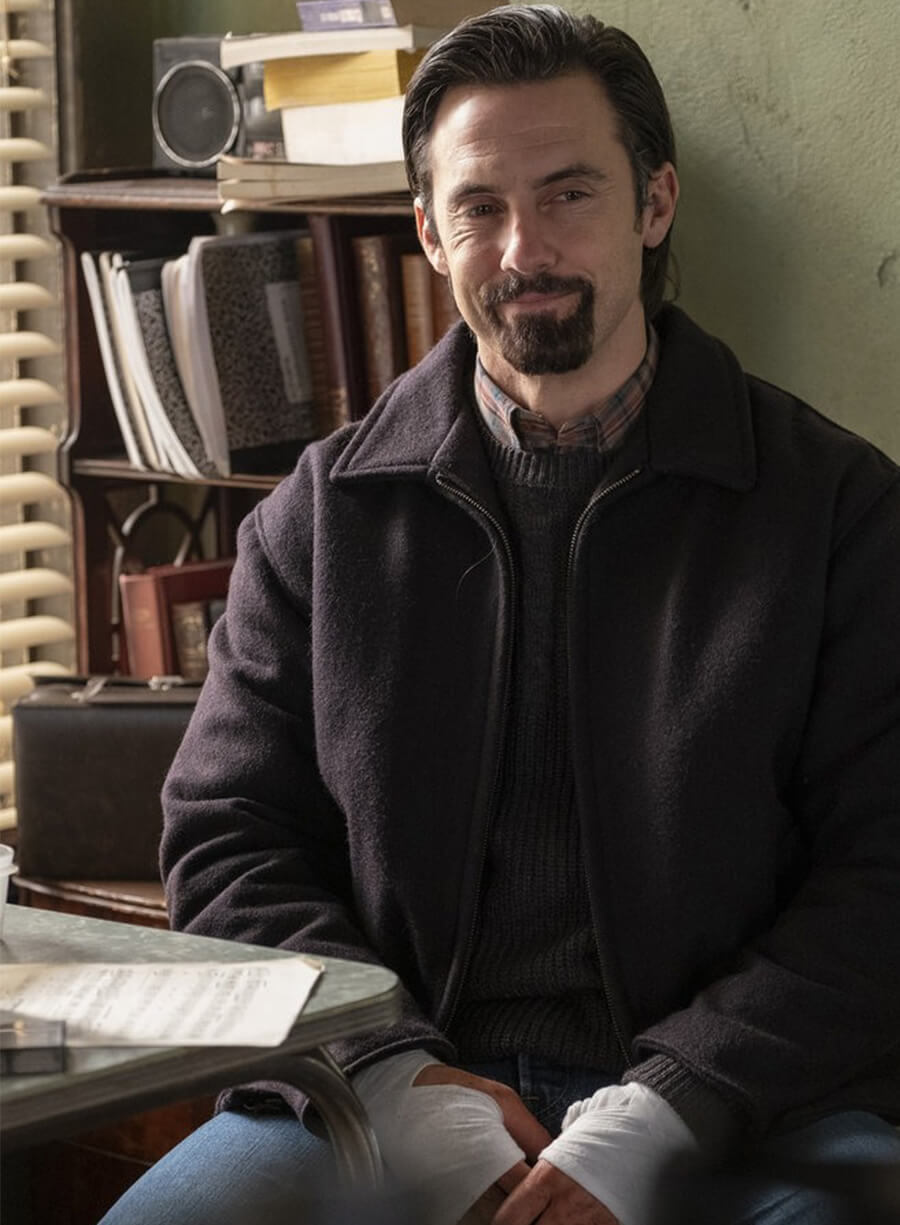 This Is Us Season 4 Jack Pearson Black Wool Jacket 
