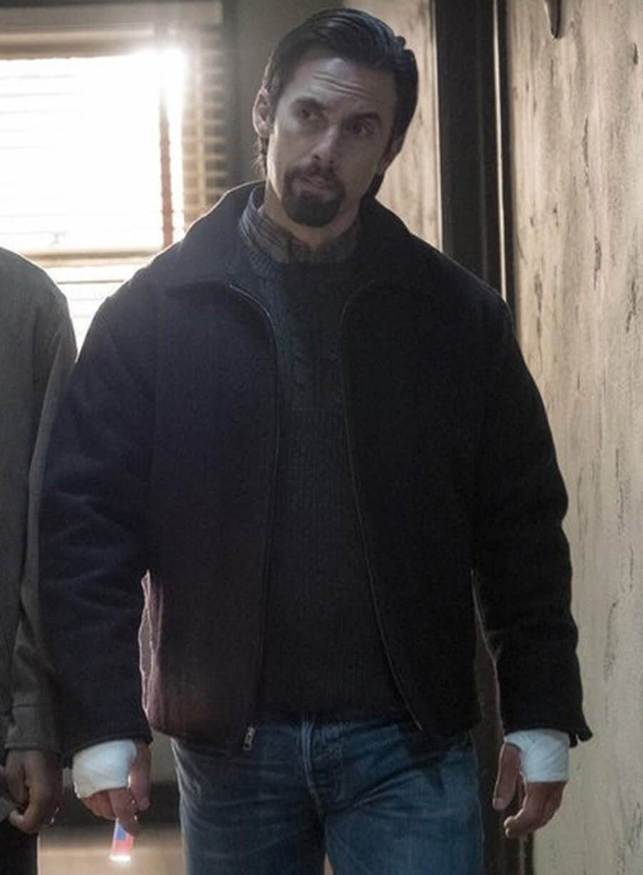 This Is Us Season 4 Jack Pearson Black Wool Jacket 