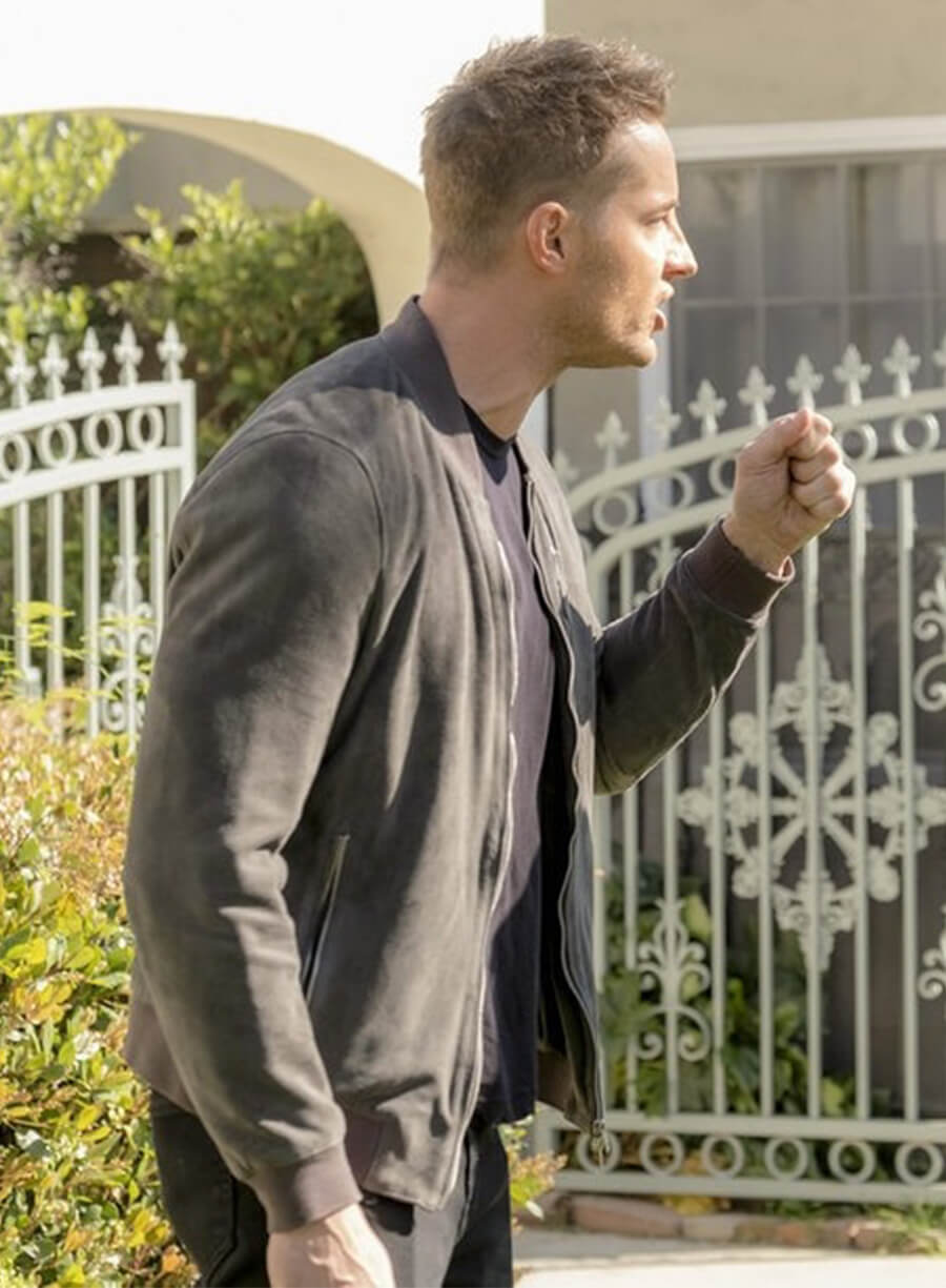 This Is Us Season 4 Justin Hartley Kevin Grey Suede Leather Jacket