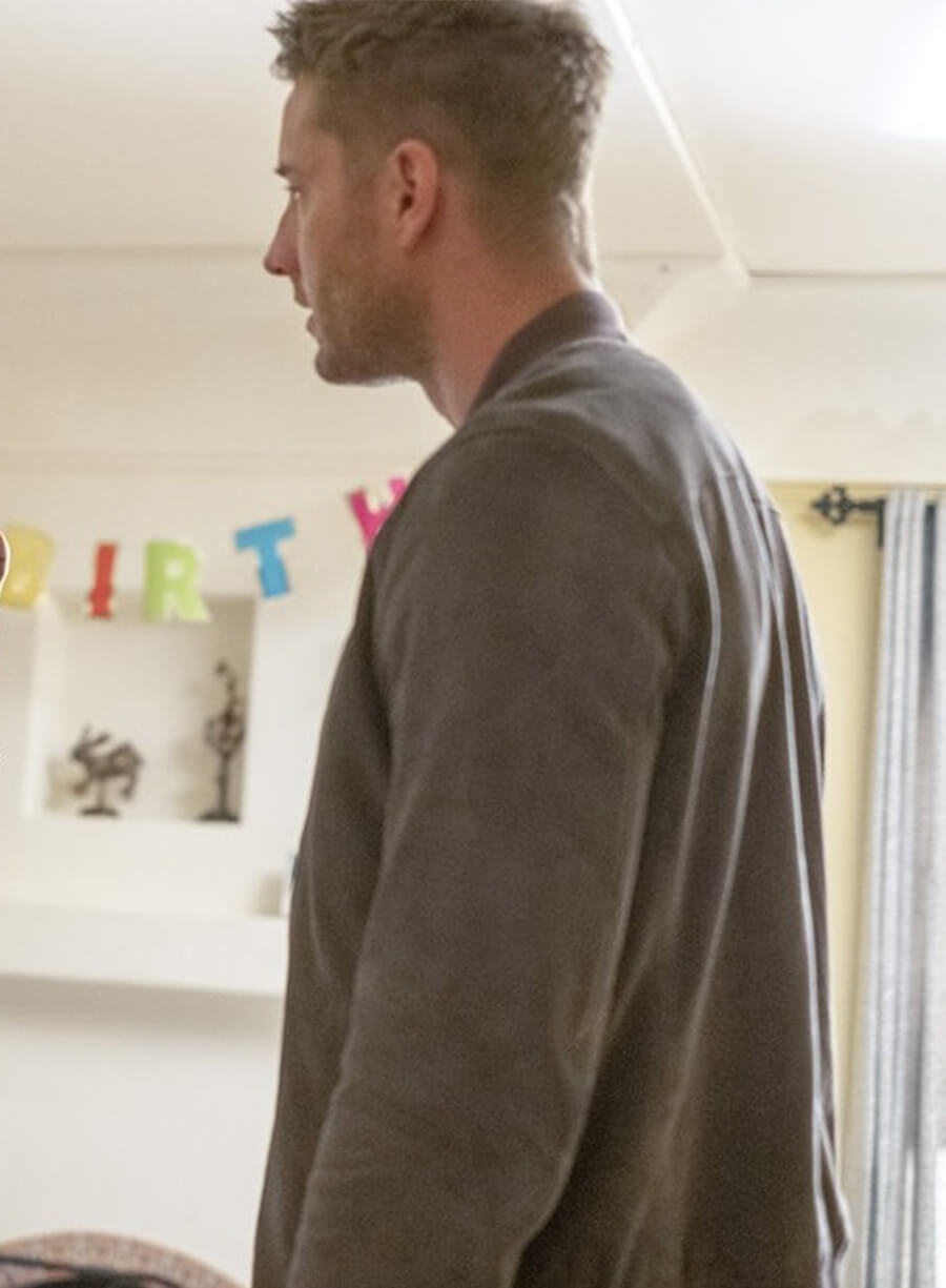 This Is Us Season 4 Justin Hartley Kevin Grey Suede Leather Jacket