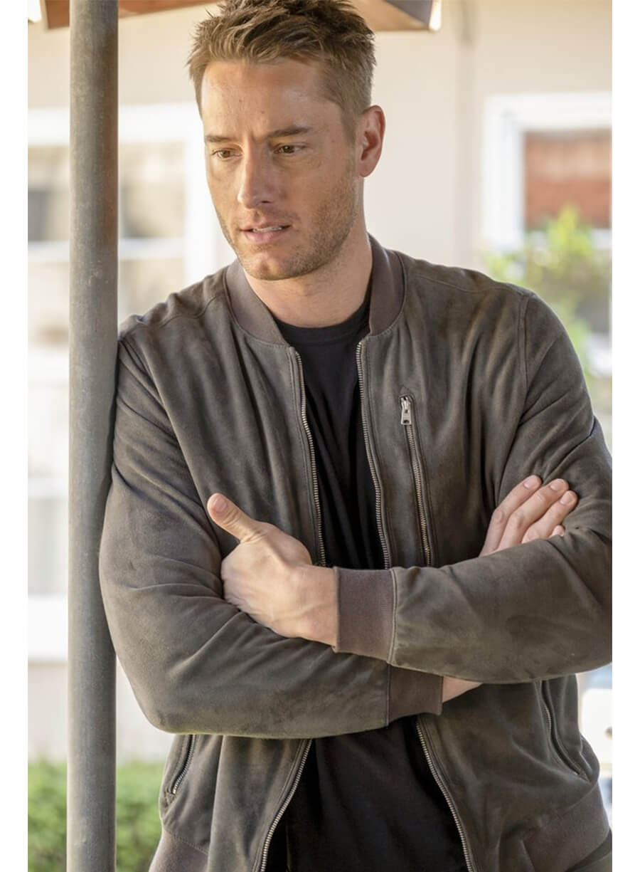 This Is Us Season 4 Justin Hartley Kevin Grey Suede Leather Jacket
