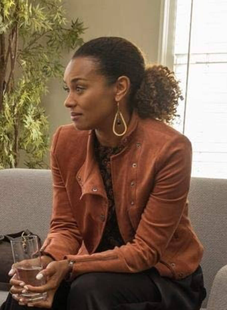 This Is Us Zoe Baker Brown Leather Jacket 