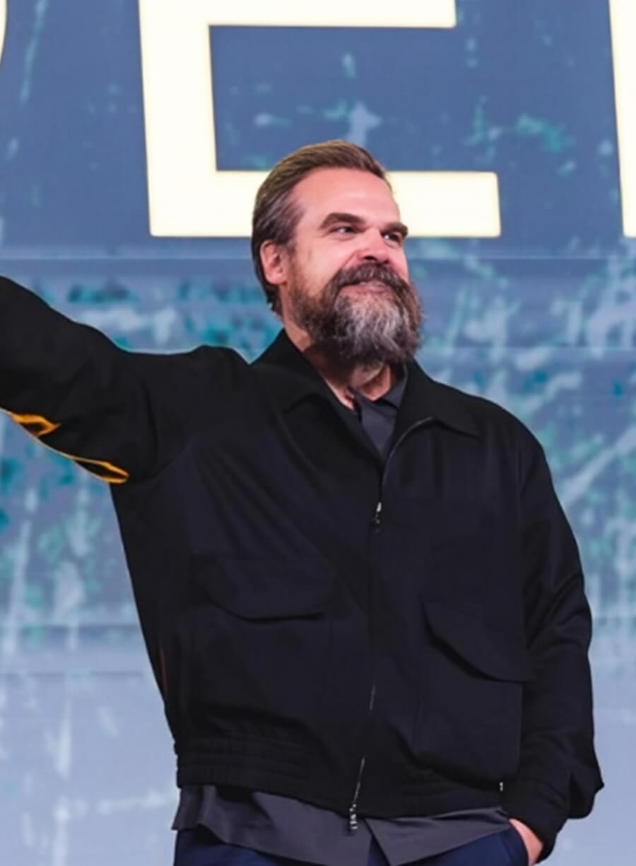 Thunderbolts 2025 Event David Harbour Black Jacket