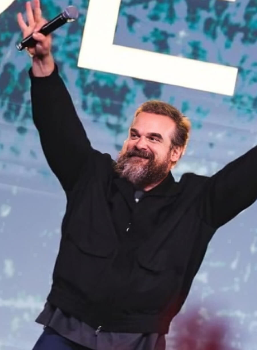 Thunderbolts 2025 Event David Harbour Black Jacket