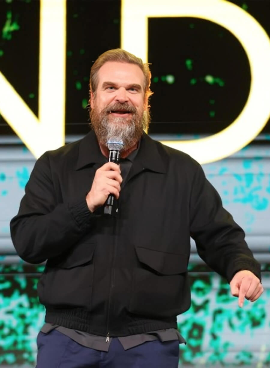 Thunderbolts 2025 Event David Harbour Black Jacket