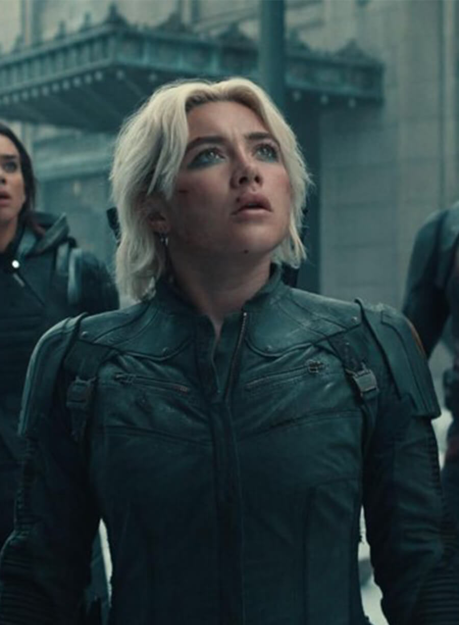 Thunderbolts 2025 Florence Pugh Black Widow Costume Jacket