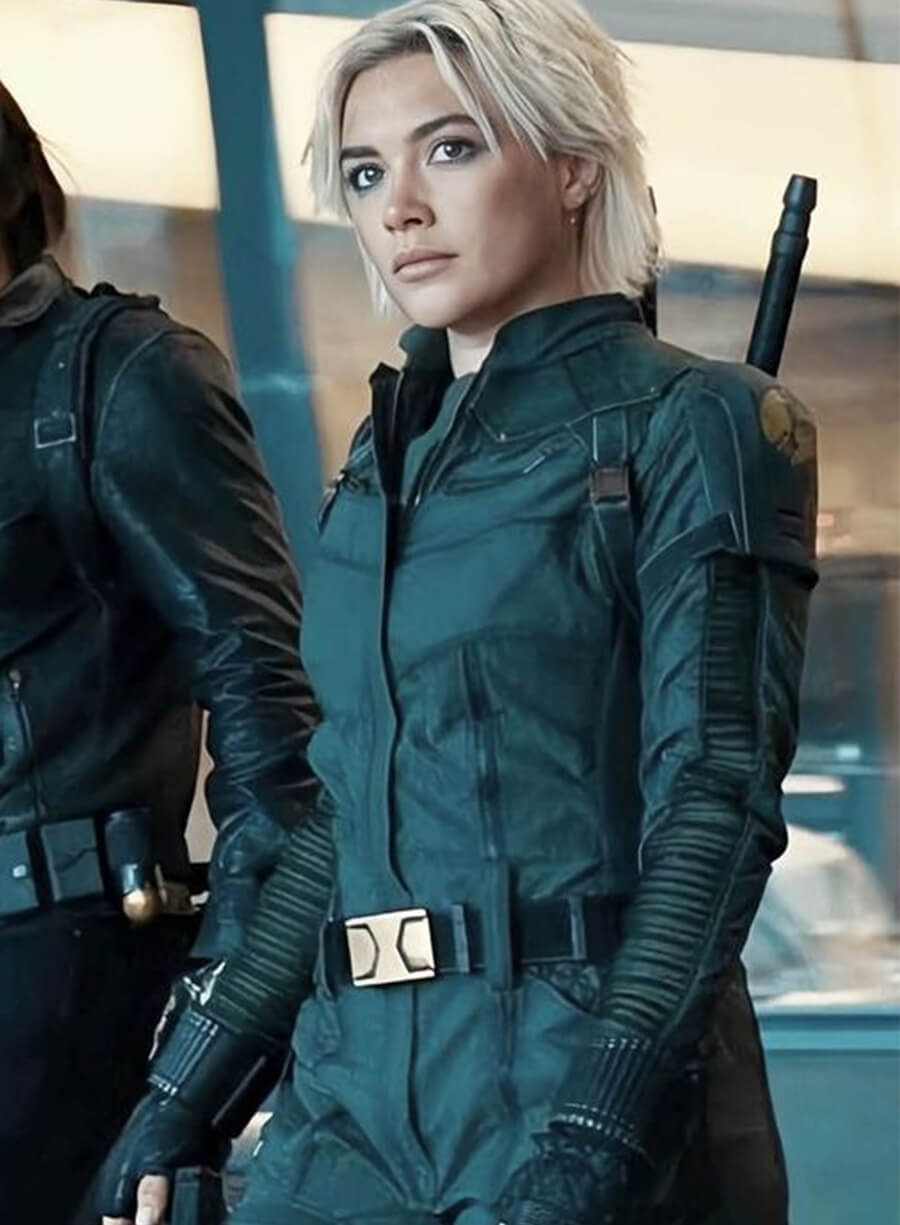 Thunderbolts 2025 Florence Pugh Black Widow Costume Jacket