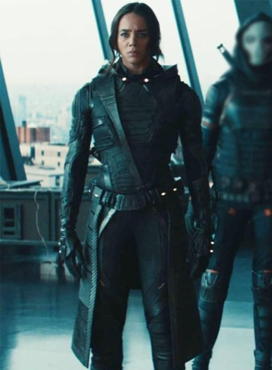 Thunderbolts 2025 Hannah John Ava Starr Black Costume Coat