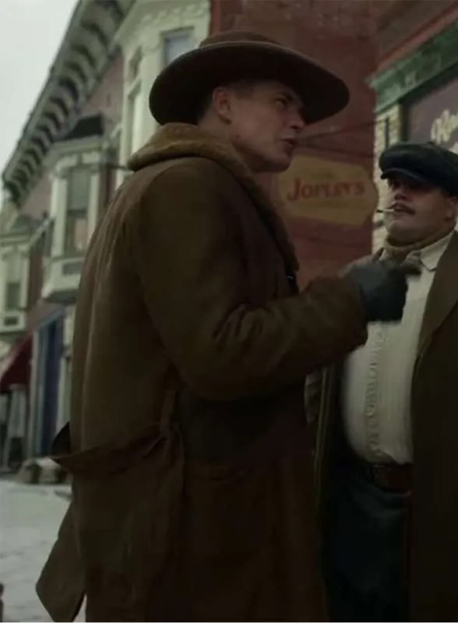 Timothy Olyphant Fargo 2014 Dick Wickware Brown Shearling Coat