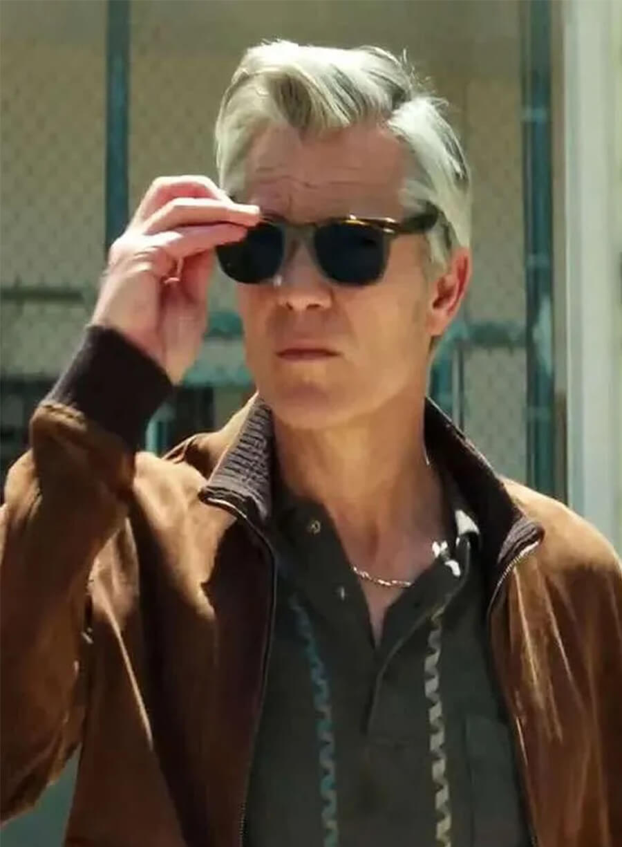 Timothy Olyphant Lucky 2026 John Brown Suede Jacket