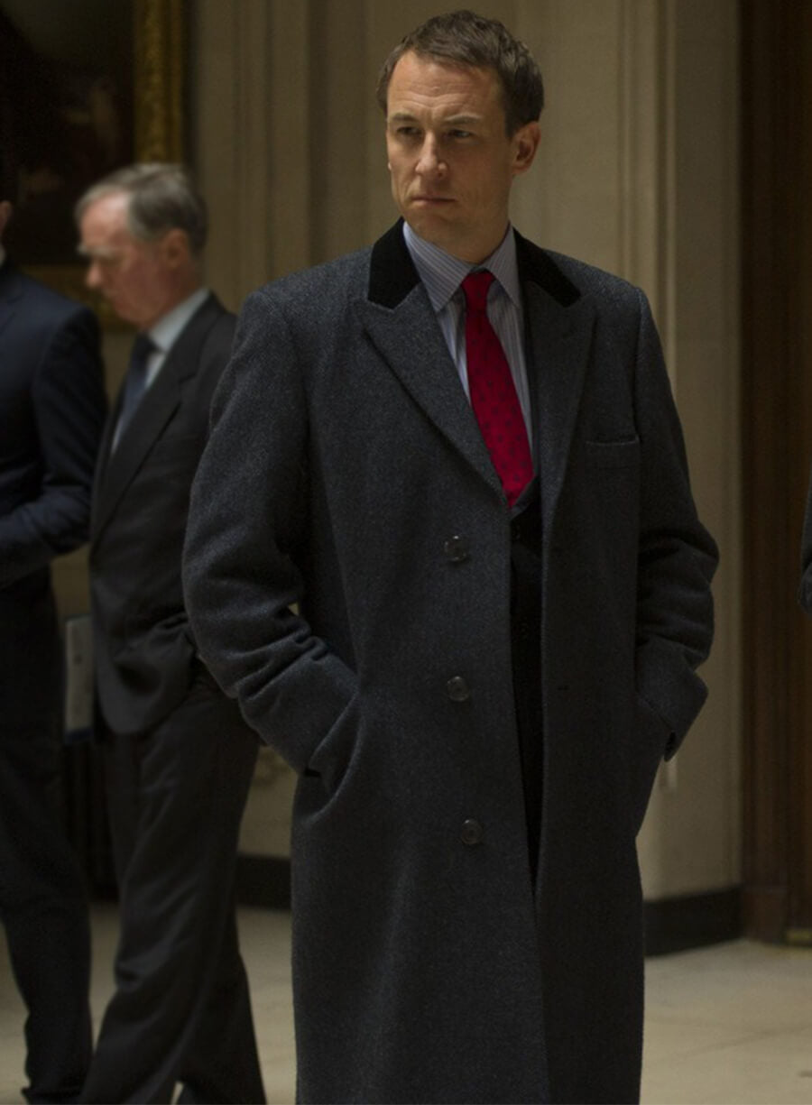 Tobias Menzies The Night Manager Geoffrey Dromgoole Wool Coat