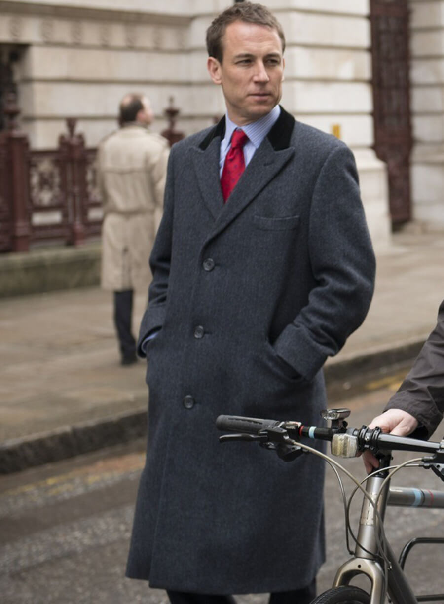 Tobias Menzies The Night Manager Geoffrey Dromgoole Wool Coat