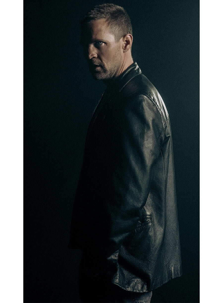 Tobias Santelmann Detective Hole 2026 Harry Hole Leather Blazer