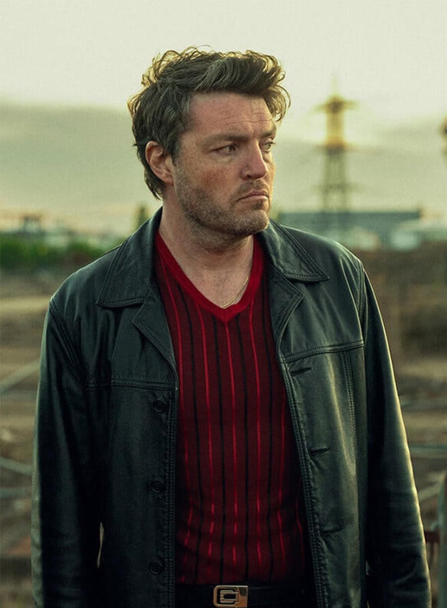 Tom Burke Legends 2026 Guy Black Leather Jacket