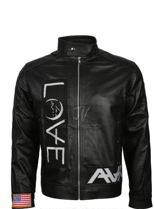 Tom Delonge Angels and Airwaves Black Leather Jacket
