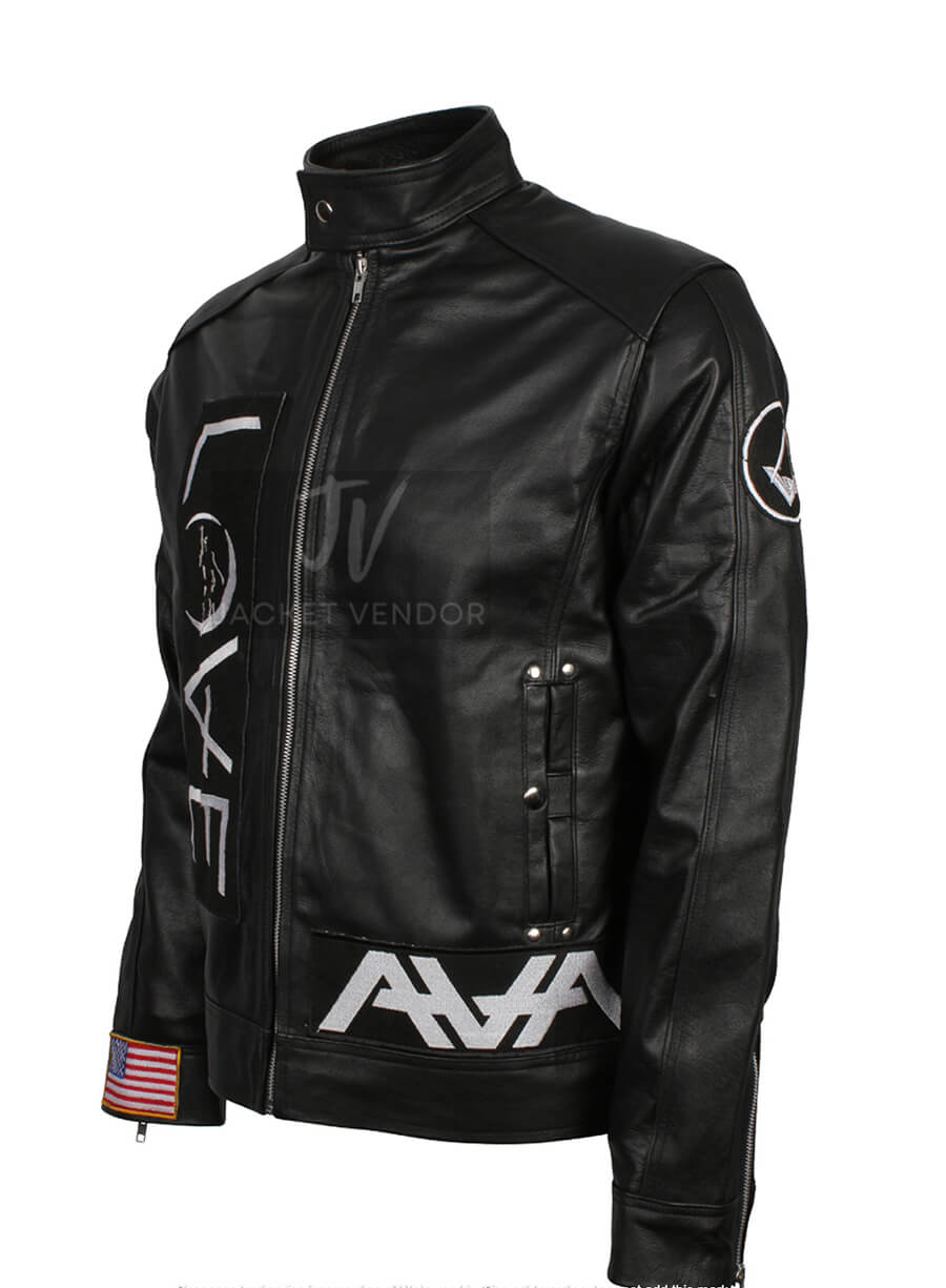 Tom Delonge Angels and Airwaves Black Leather Jacket