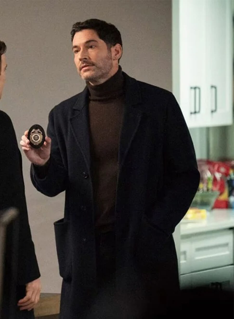 Tom Ellis CIA 2026 Colin Glass Wool Long Coat