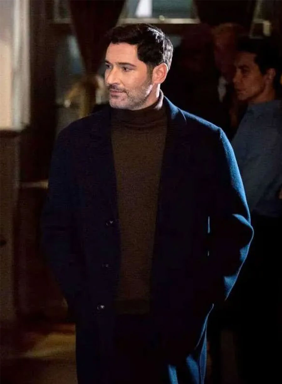 Tom Ellis CIA 2026 Colin Glass Wool Long Coat