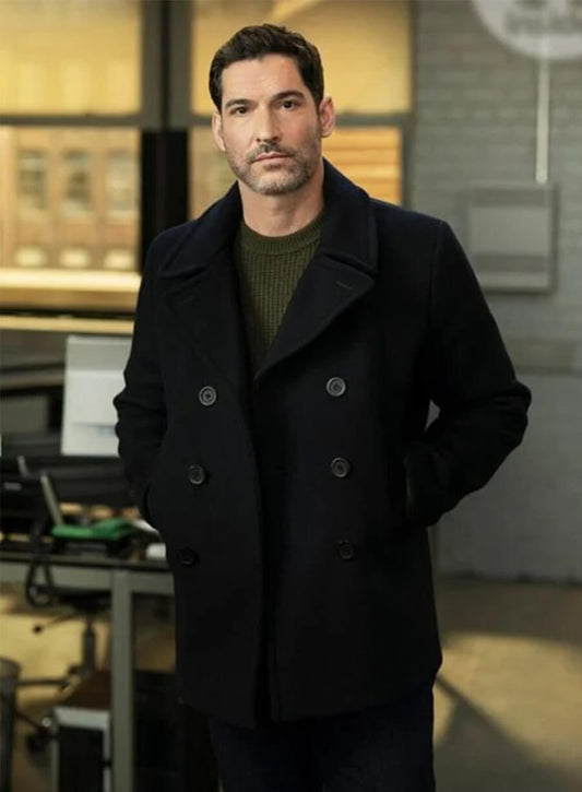Tom Ellis CIA 2026 Colin Glass Wool PeaCoat