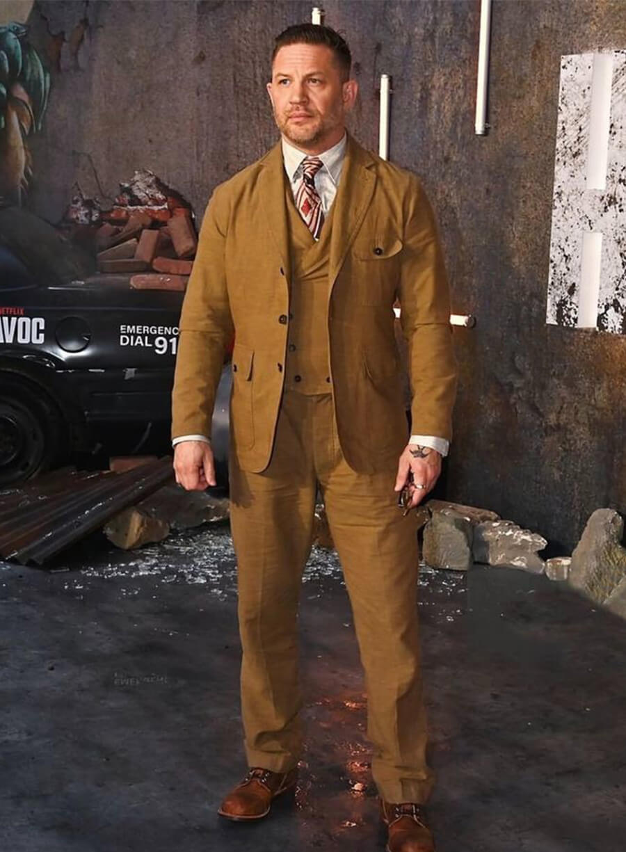 Tom Hardy  HAVOC 2025 Event Brown Suit