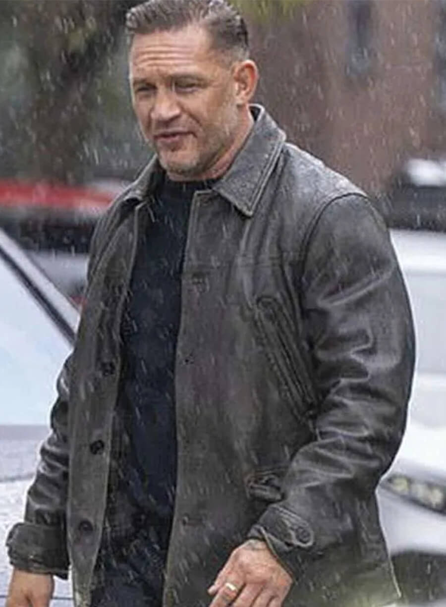 Tom Hardy MobLand S02 Harry Black Leather Jacket