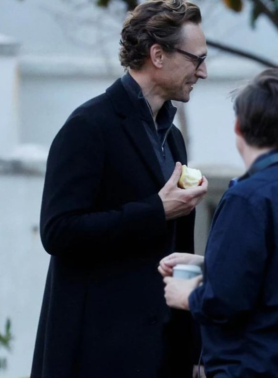 Tom Hiddleston The Night Manager Jonathan Pine Black Coat