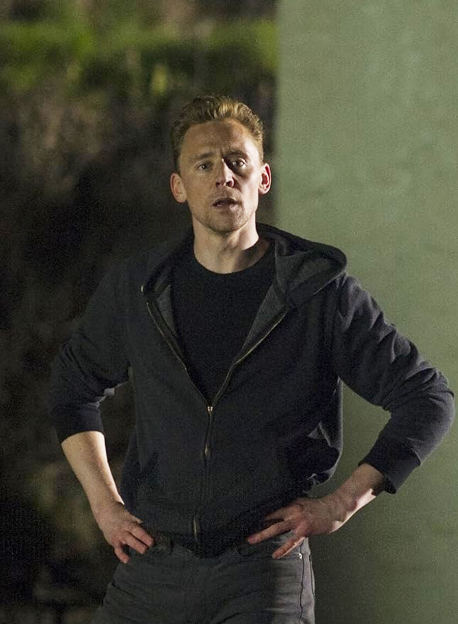 Tom Hiddleston The Night Manager Jonathan Pine Zip-up Hoodie 
