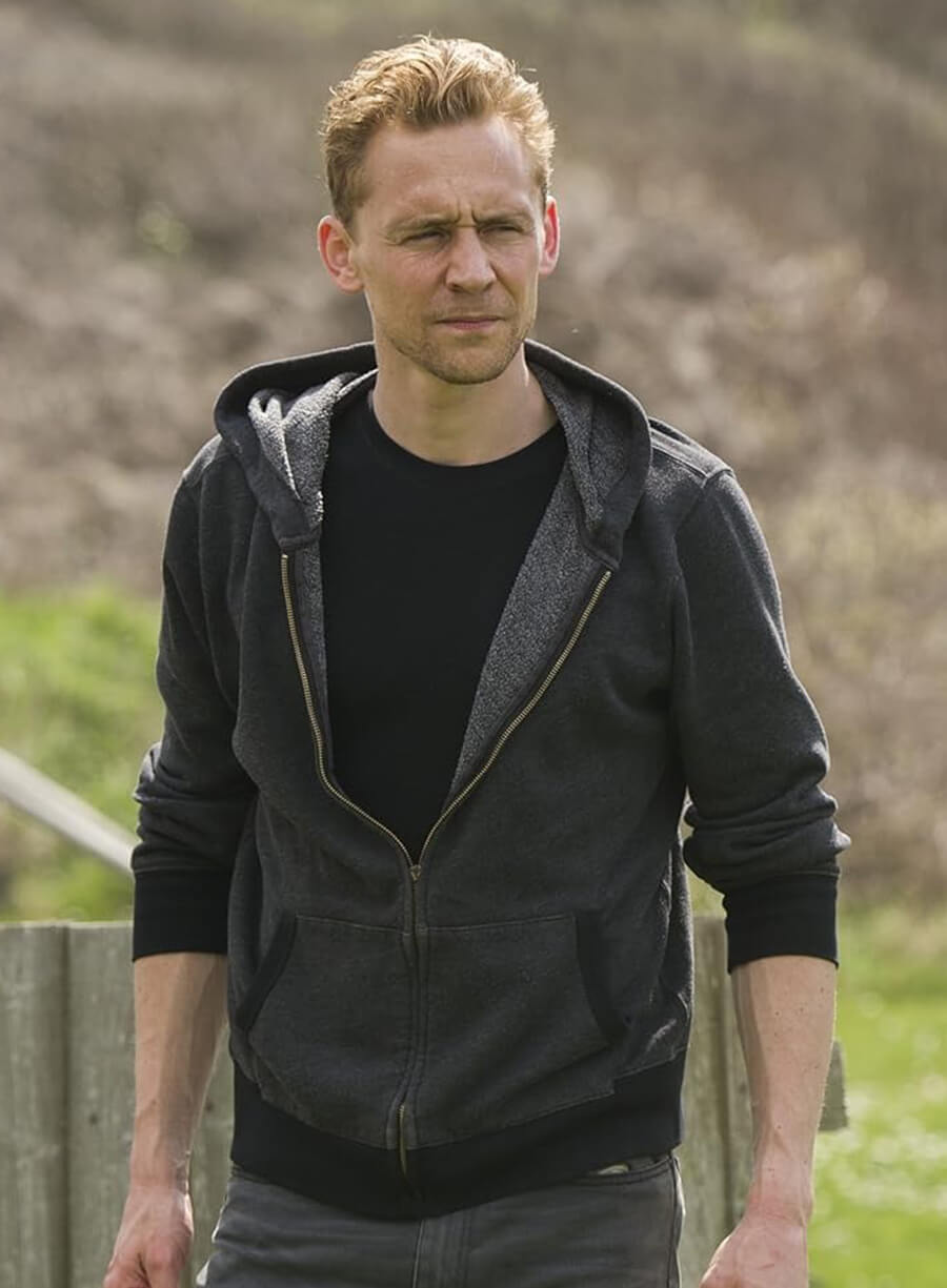 Tom Hiddleston The Night Manager Jonathan Pine Zip-up Hoodie 