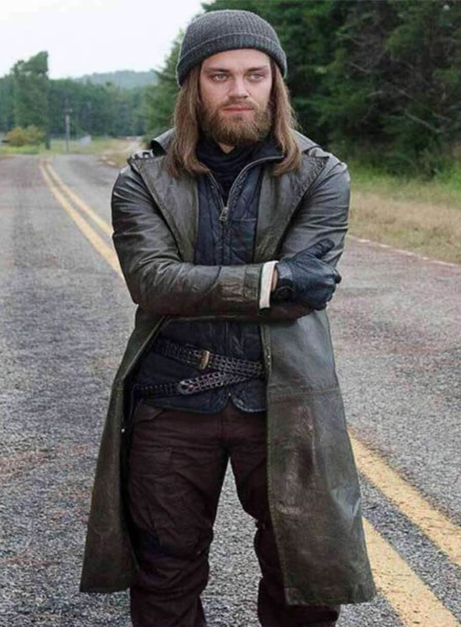 Tom Payne The Walking Dead Paul Jesus Trench Coat