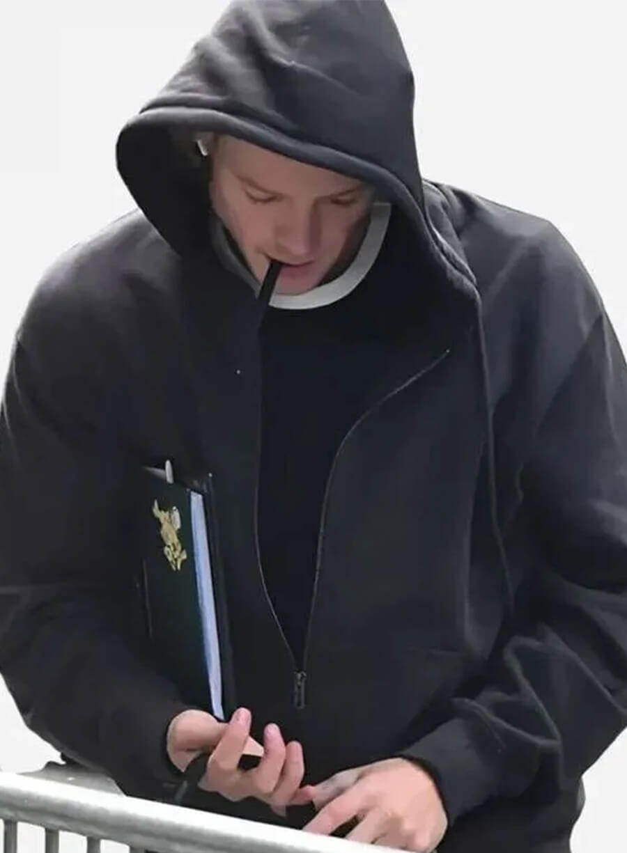 Tom Rhys Harries Clayface Matt Hagen Black Zip-up Hoodie