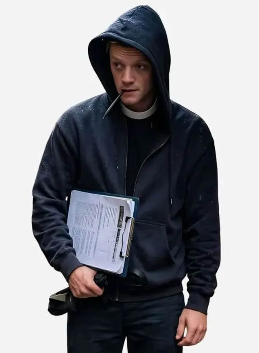 Tom Rhys Harries Clayface Matt Hagen Black Zip-up Hoodie
