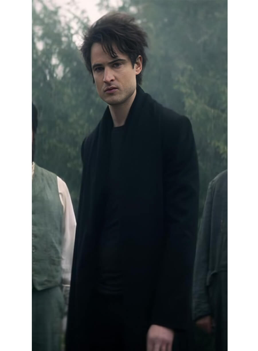 Tom Sturridge The Sandman Dream Black Long Coat