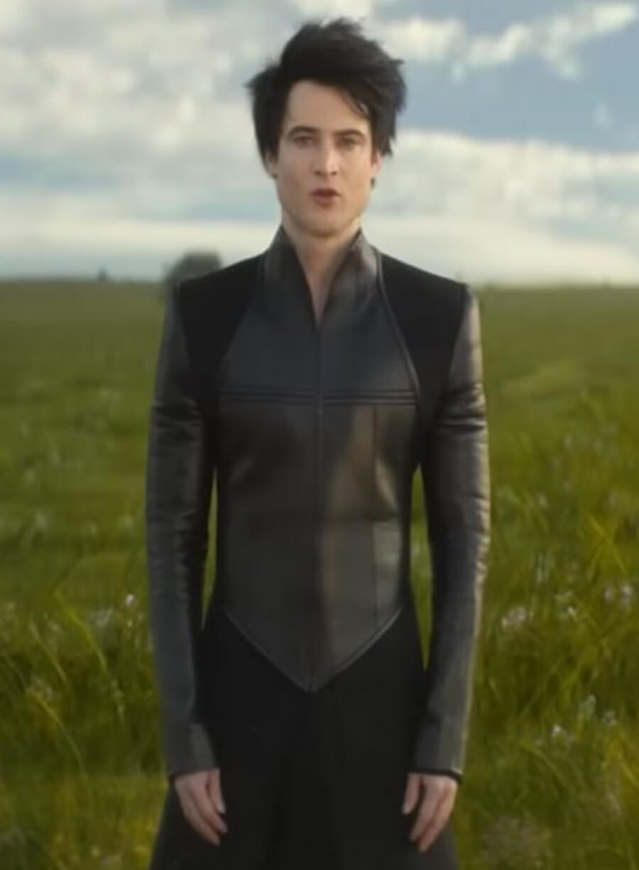 Tom Sturridge The Sandman Dream Leather Black Jacket