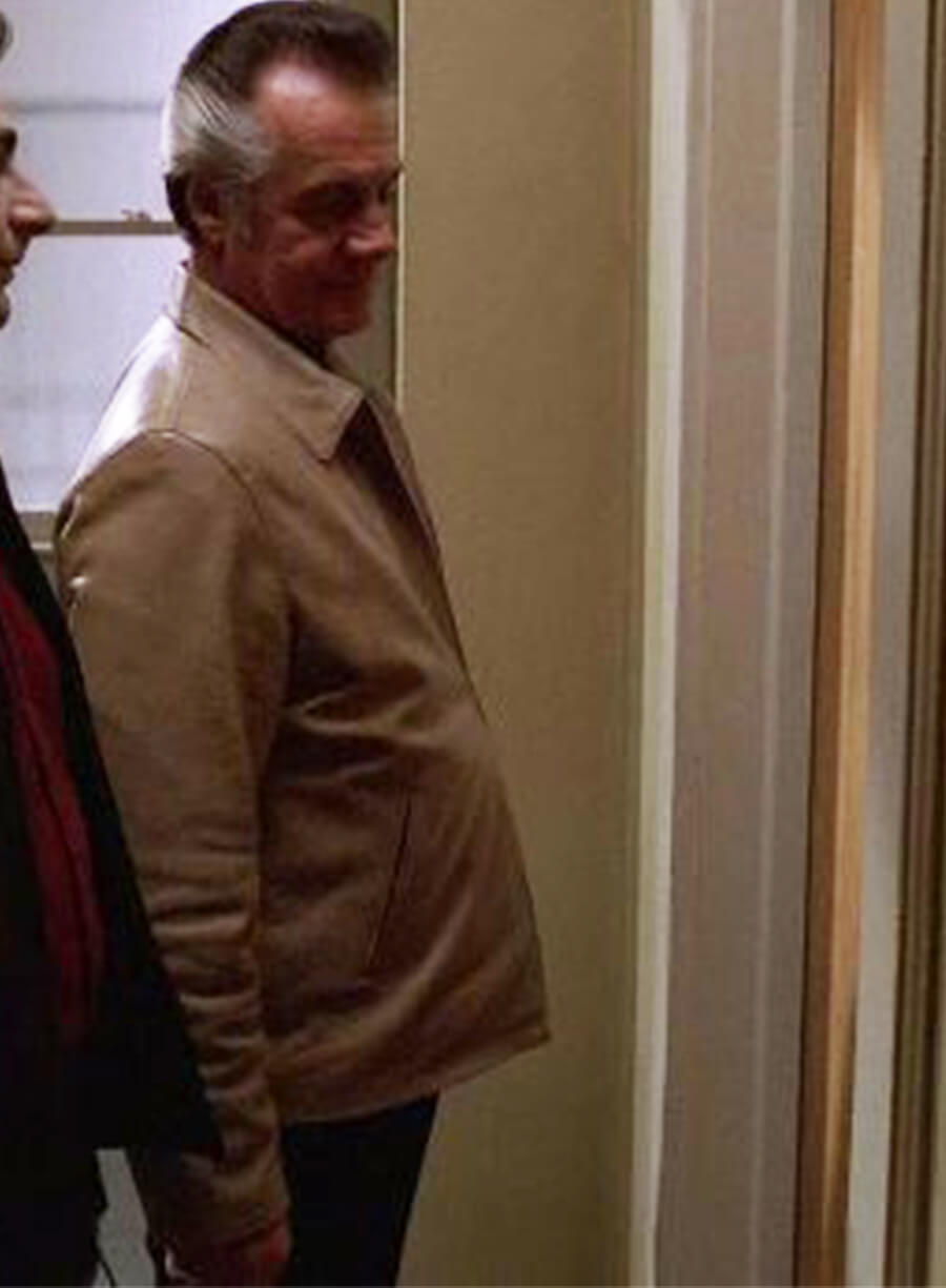 Tony Sirico The Sopranos Paulie Walnuts Gualtieri Beige Leather Jacket