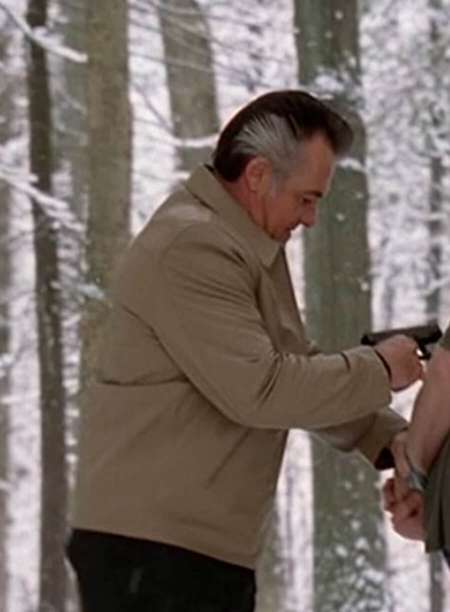 Tony Sirico The Sopranos Paulie Walnuts Gualtieri Beige Leather Jacket
