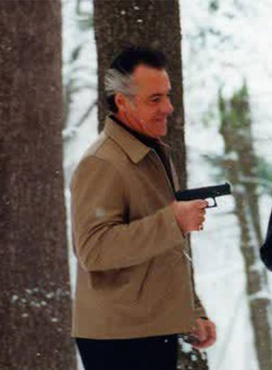 Tony Sirico The Sopranos Paulie Walnuts Gualtieri Beige Leather Jacket