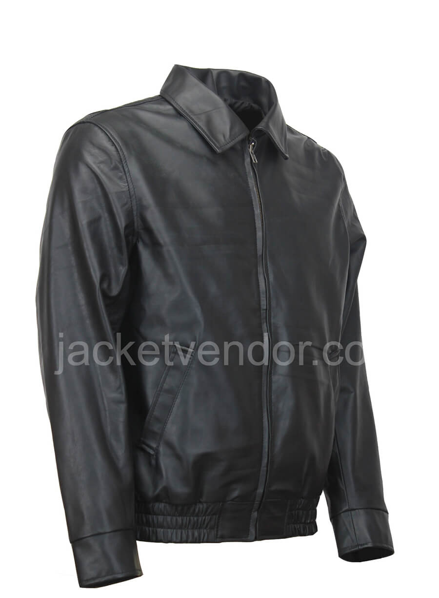 Tony Soprano Black Leather Jacket
