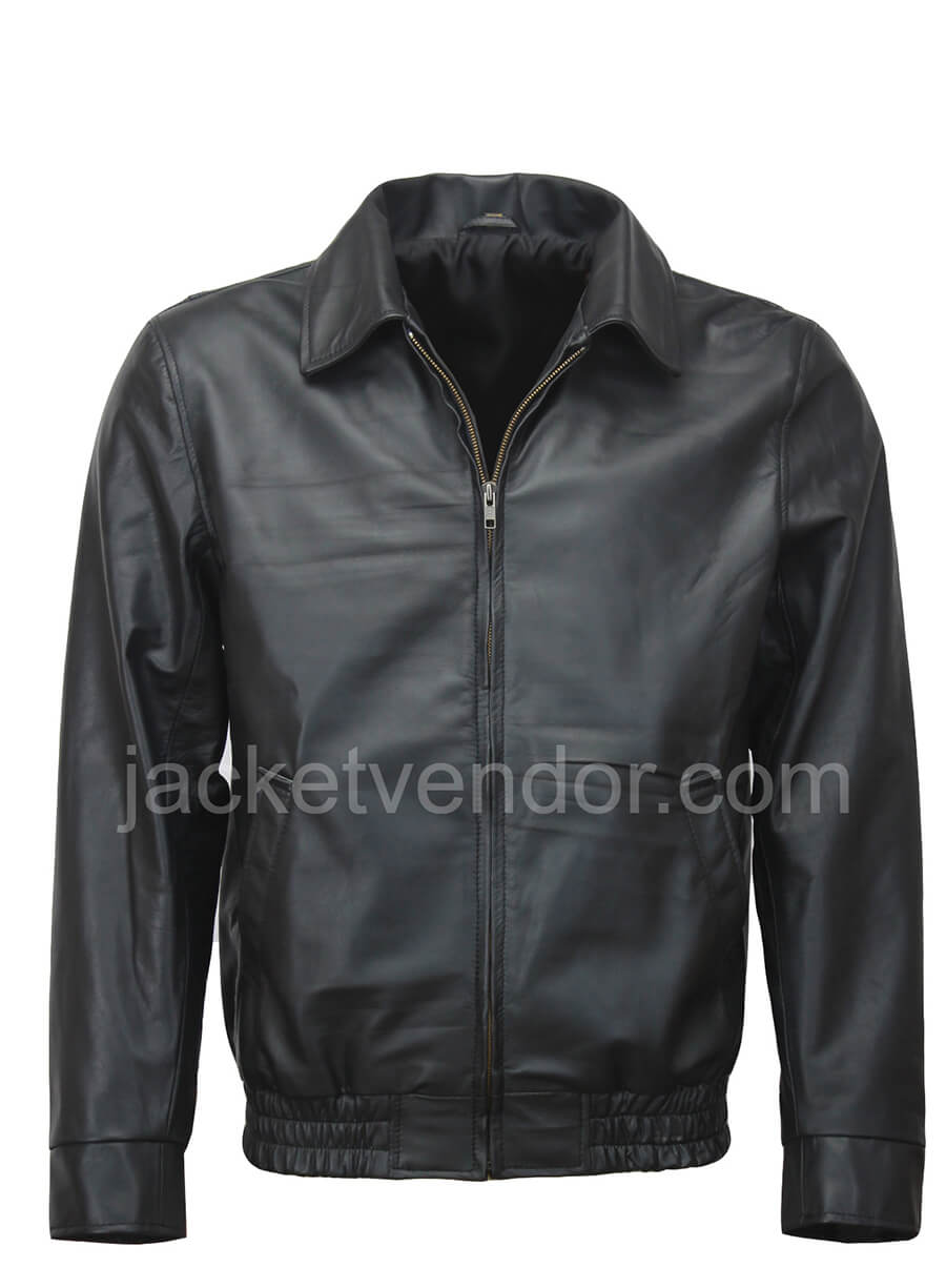 Tony Soprano Black Leather Jacket