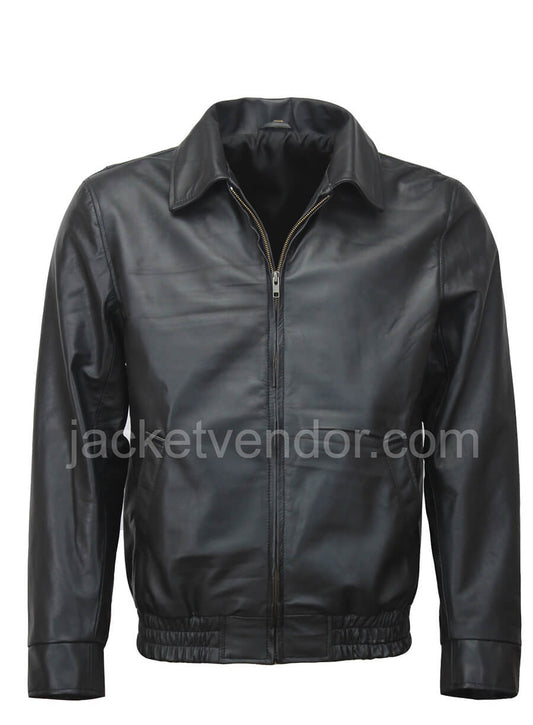 Tony Soprano Black Leather Jacket