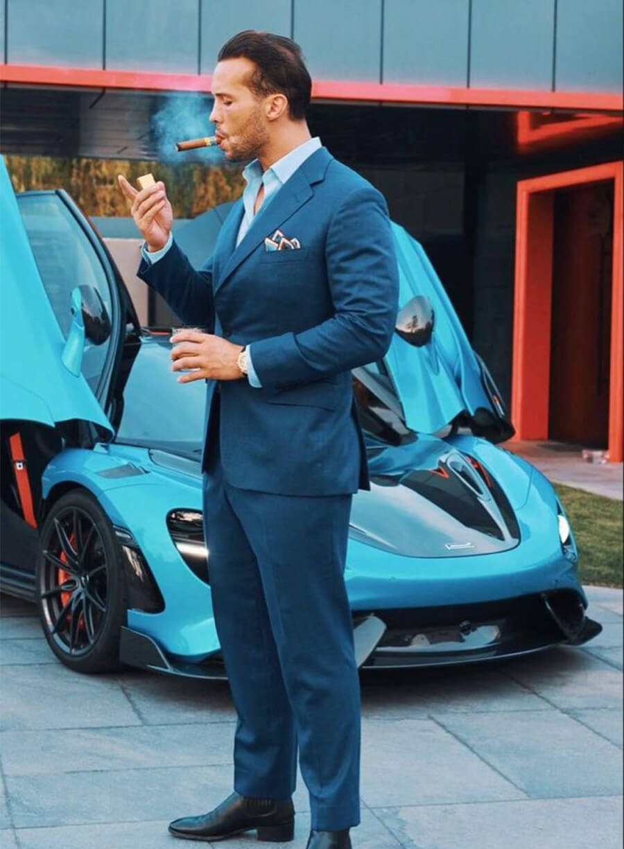 Tristan Tate Top G Blue Suit